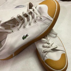 Lacoste canvas trainers